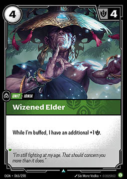 Wizened Elder OGN-065 Uncommon Boosterfrisch Englisch