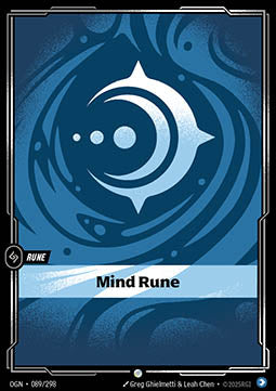 Mind Rune OGN-089 Common Boosterfrisch Englisch