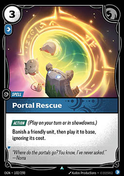 Portal Rescue OGN-102 Uncommon Boosterfrisch Englisch