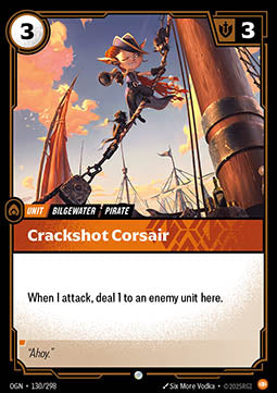 Crackshot Corsair OGN-130 Common Boosterfrisch Englisch