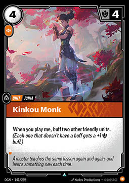 Kinkou Monk OGN-141 Uncommon Boosterfrisch Englisch