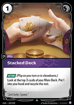 Stacked Deck OGN-183 Uncommon Near Mint Englisch