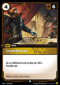 Cruel Patron OGN-208 Common Boosterfrisch Englisch