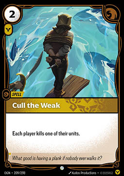 Cull the Weak OGN-209 Common Boosterfrisch Englisch