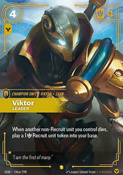 Viktor, Leader (V.2) OGN-246a Showcase Excellent Englisch Foil