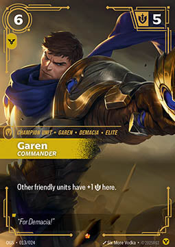 Garen, Commander OGS-013 Epic Light Played Englisch Foil