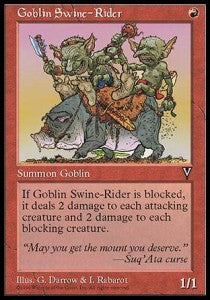 Schweinereiter der Goblins VIS- Common Excellent Deutsch