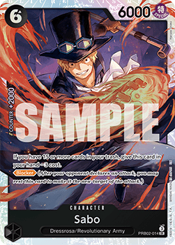 Sabo (PRB02-014) (V.1) PRB02 Super Rare Near Mint Englisch