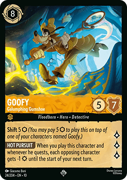 Goofy - Stolzierender Schnüffler (V.1) 10WHI-024 Super Rare Near Mint Deutsch