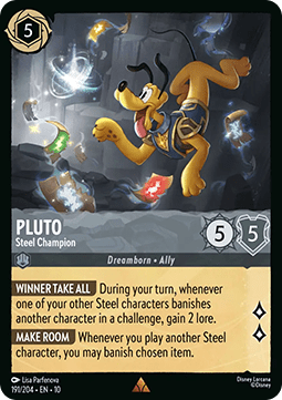 Pluto - Stahl-Champion 10WHI-191 Rare Near Mint Deutsch