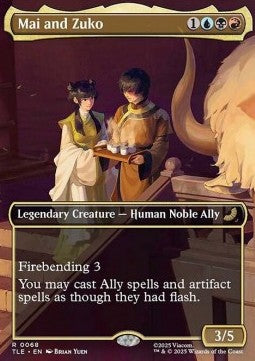 Mai and Zuko TLE-68 Rare Near Mint Englisch Foil