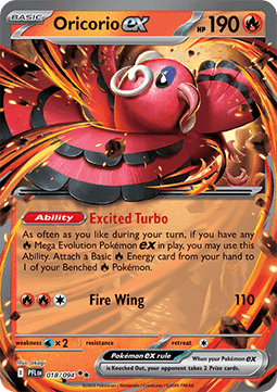 Oricorio ex PFL-018 Double Rare Near Mint Englisch