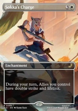Sokka's Charge TLE-66 Rare Near Mint Englisch Foil