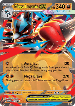 Mega Lucario ex MEP-012 Promo Near Mint Deutsch