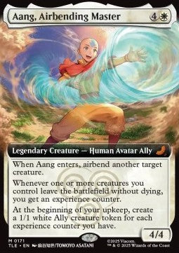 Aang, Airbending Master (V.2) TLE-171 Mythic Near Mint Englisch Foil
