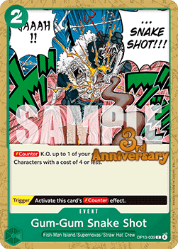 Gum-Gum Snake Shot (OP13-039) OP13P Common Near Mint Englisch