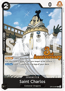 Saint Charlos (OP13-087) OP13P Uncommon Near Mint Englisch