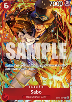 Sabo (OP05-007) UP Super Rare Excellent Englisch