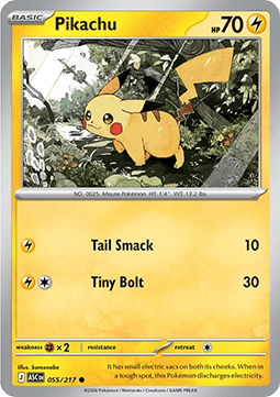 Pikachu ASC-055 Common Near Mint Deutsch