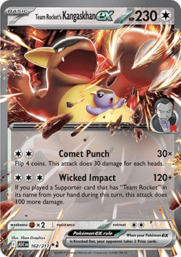 Team Rockets Kangama ex ASC-162 Double Rare Near Mint Deutsch