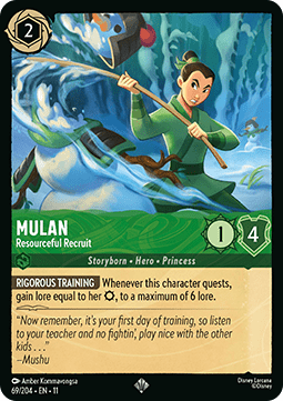 Mulan - Raffinierte Rekrutin 11WSP-69 Super Rare NM Deutsch