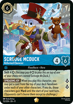 Dagobert Duck - Reformierter Ebenezer (V.1) 11WSP-152 Legendary Near Mint Deutsch Foil