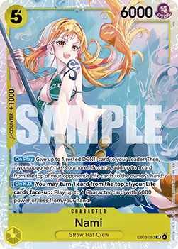 Nami (EB03-053) (V.1) EB03 Super Rare Near Mint Englisch