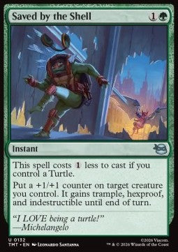 Saved by the Shell TMT-132 Uncommon Near Mint Englisch Foil