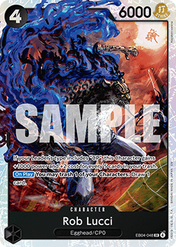 Rob Lucci (EB04-048) (V.1) OP15 Super Rare Near Mint Englisch