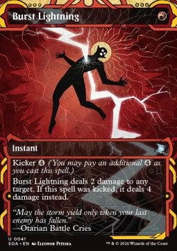 Burst Lightning (V.1) SOA-41 Uncommon Near Mint Englisch
