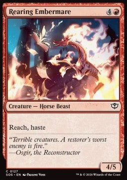 Rearing Embermare SOS-127 Common Near Mint Englisch Foil