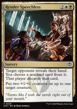 Render Speechless SOS-220 Common Excellent Englisch Foil