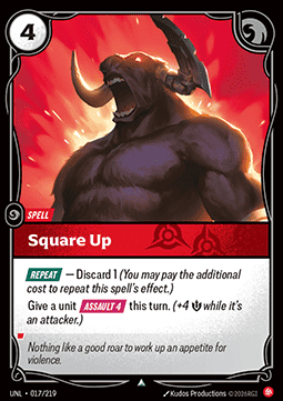 Square Up UNL-017 Uncommon NM Englisch