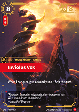 Inviolus Vox UNL-027 Epic Near Mint Englisch Foil