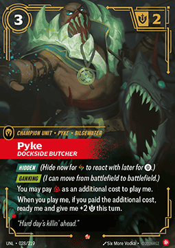 Pyke, Dockside Butcher (V.1) UNL-028 Epic Excellent Englisch Foil