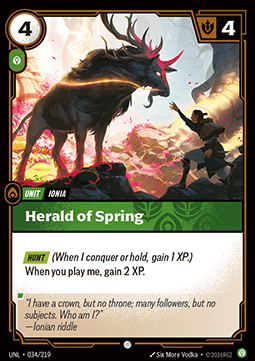 Herald of Spring UNL-034 Common Near Mint Englisch Foil