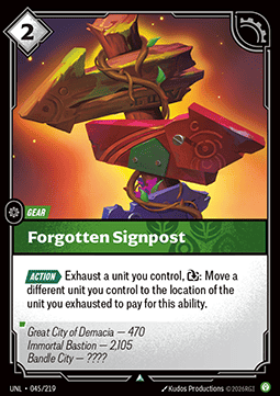 Forgotten Signpost UNL-045 Uncommon Near Mint Englisch Foil
