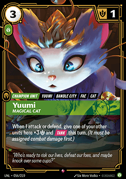 Yuumi, Magical Cat UNL-056 Rare NM Englisch Foil