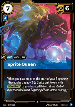 Sprite Queen UNL-084 Rare Near Mint Englisch Foil