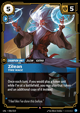 Zilean, Time Mage UNL-086 Rare Near Mint Englisch Foil
