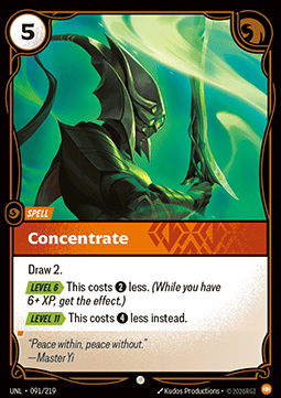 Concentrate UNL-091 Common Near Mint Englisch Foil