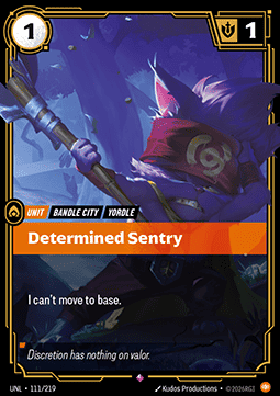 Determined Sentry UNL-111 Rare NM Englisch Foil