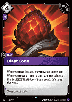 Blast Cone UNL-133 Uncommon Near Mint Englisch Foil