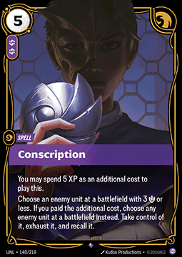 Conscription UNL-140 Rare NM Englisch Foil