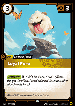 Loyal Poro UNL-156 Common NM Englisch Foil