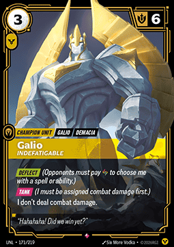 Galio, Indefatigable UNL-171 Rare NM Englisch Foil