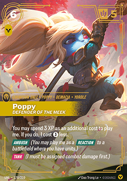 Poppy, Defender of the Meek (V.1) UNL-178 Epic Near Mint Englisch Foil
