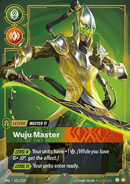 Master Yi, Wuju Master (V.1) UNL-191 Rare Near Mint Englisch Foil