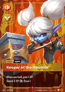 Poppy, Keeper of the Hammer (V.1) UNL-203 Rare Near Mint Englisch Foil