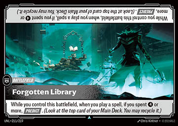 Forgotten Library UNL-211 Uncommon NM Englisch